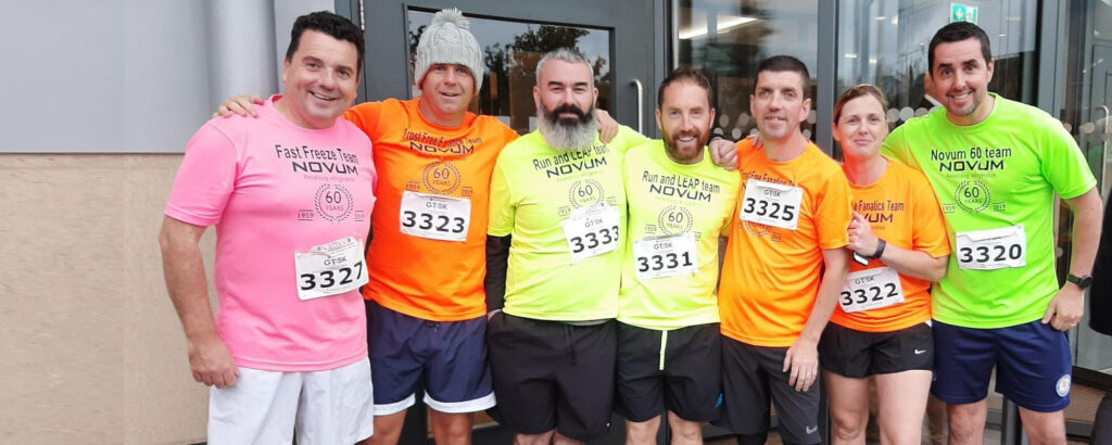 Community Values: The Novum team at a sporting event