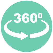 360 Degrees icon: Novum Virtual Tour