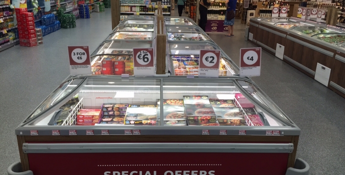 Commercial Supermarket Refrigeration. Grand Cayman In Line - Novum
