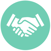Partnership: Handshake icon