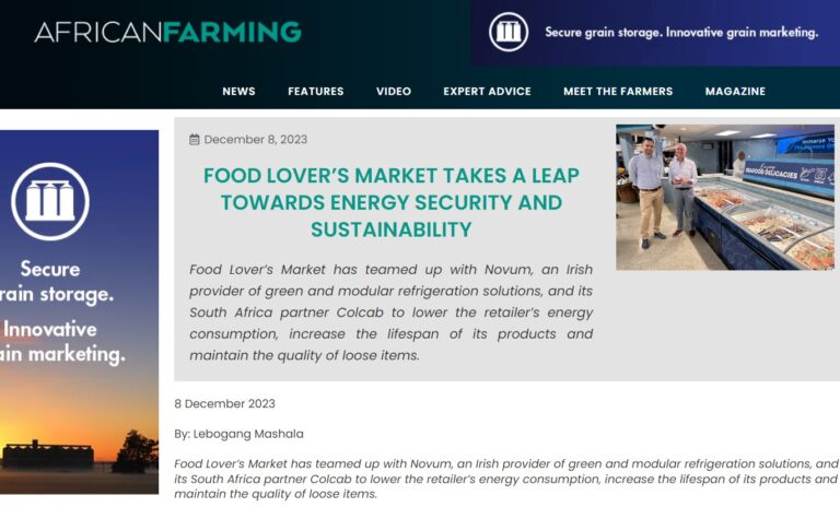 Food Lover’s Market (South Africa) partnered with Novum and Colcab