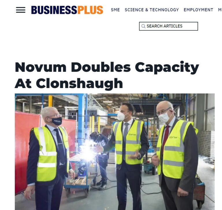 Novum featured in Business Plus