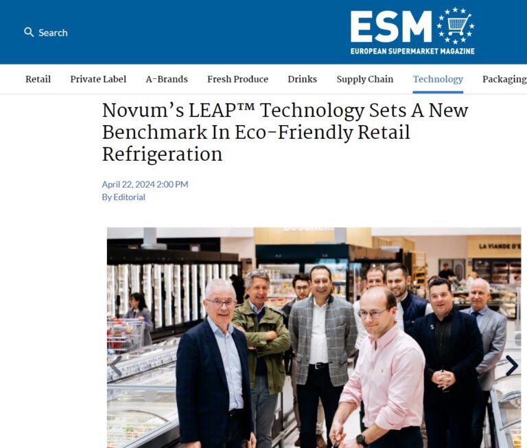 Novum in European Supermarket Magazine